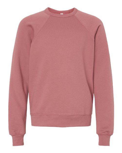 Youth Sponge Fleece Crewneck Sweatshirt - Mauve Front