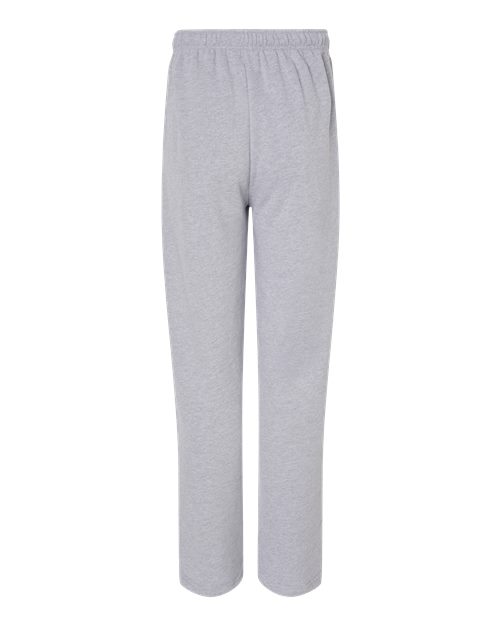 Unisex Sponge Fleece Straight Leg Sweatpants - Athletic Heather Back