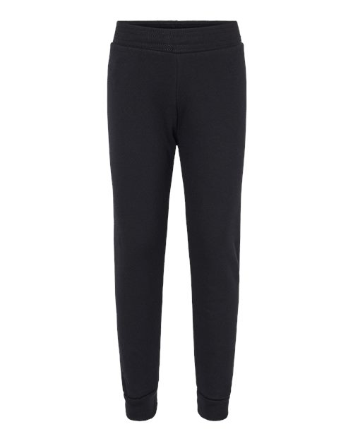 Toddler Sponge Fleece Jogger Sweatpants - Black Front
