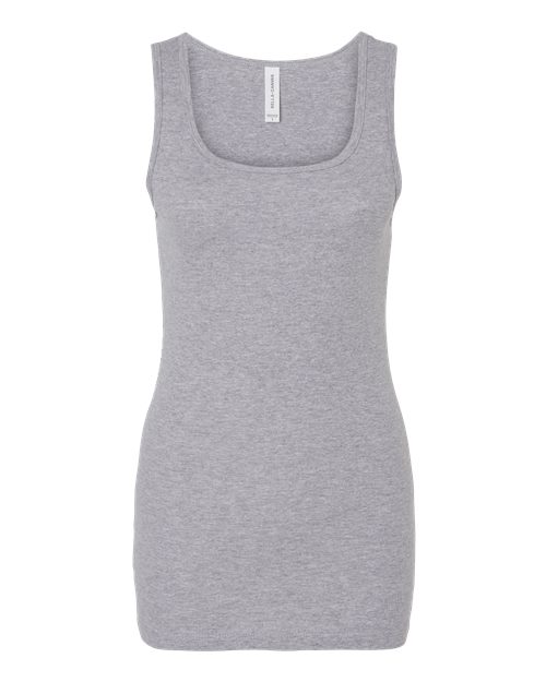 Women's Micro Rib Tank - Athletic Heather Front