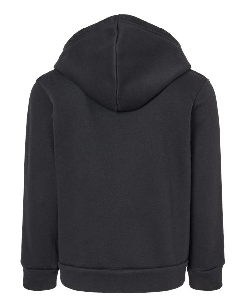 Toddler Sponge Fleece Full-Zip Hoodie Sweatshirt - Black Back