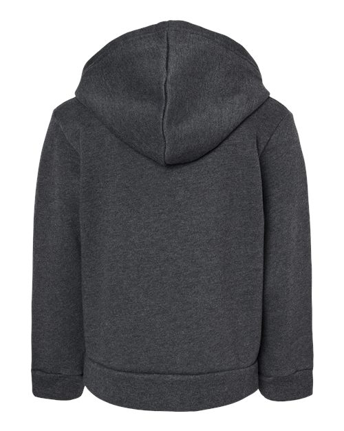 Toddler Sponge Fleece Full-Zip Hoodie Sweatshirt - Dark Grey Heather Back