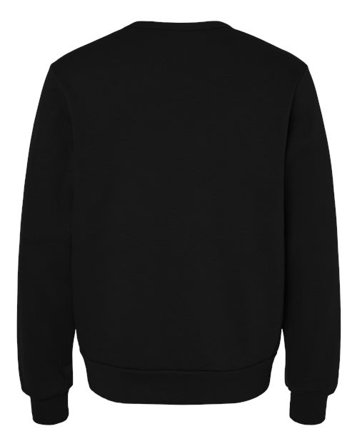 Unisex Sponge Fleece Classic Crewneck Sweatshirt - Black Back