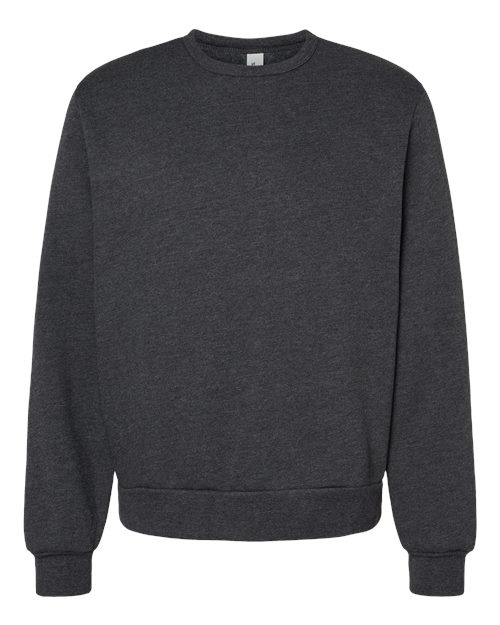 Unisex Sponge Fleece Classic Crewneck Sweatshirt - Dark Grey Heather Front