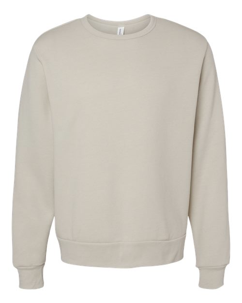 BELLA + CANVAS Unisex Sponge Fleece Classic Crewneck Sweatshirt - Heather Dust Front