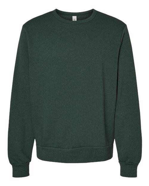 Unisex Sponge Fleece Classic Crewneck Sweatshirt - Heather Forest Front
