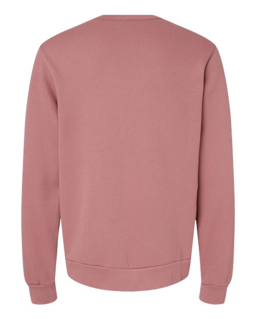 Unisex Sponge Fleece Classic Crewneck Sweatshirt - Mauve Back