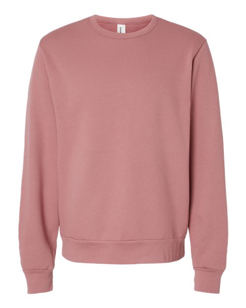 Unisex Sponge Fleece Classic Crewneck Sweatshirt - Mauve Front