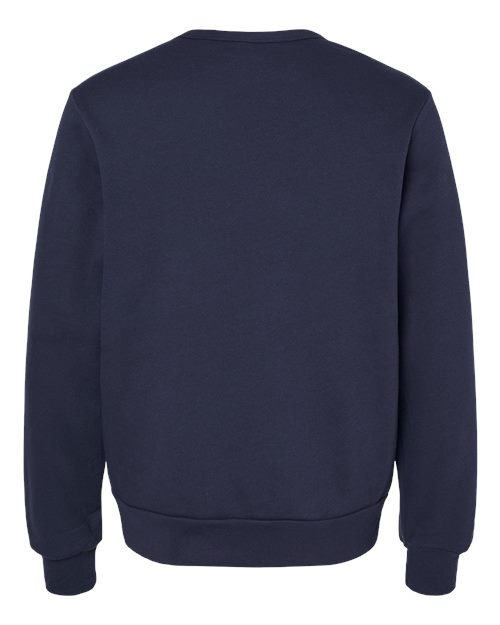 Unisex Sponge Fleece Classic Crewneck Sweatshirt - Navy Back