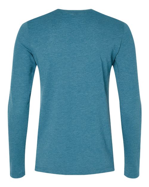 Women’s Jersey Long Sleeve Tee - Heather Deep Teal Back