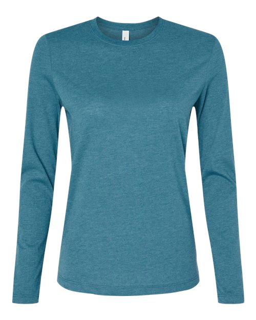 Women’s Jersey Long Sleeve Tee - Heather Slate Front