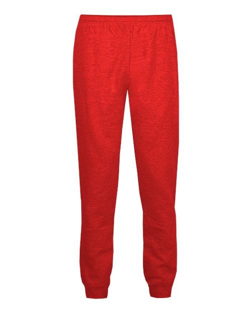 Men's Sport Athletic Fleece Joggers - Red Front