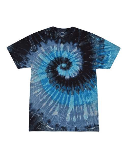 Unisex Multi-Color Tie-Dyed T-Shirt - Evening Sky Front