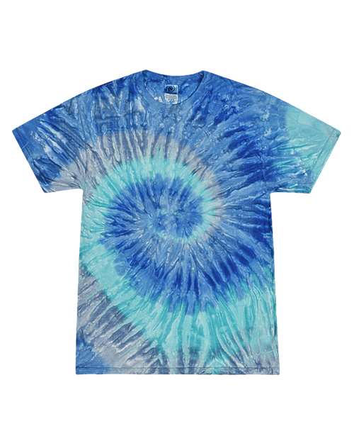 Youth Multi-Color Tie-Dyed T-Shirt - Blue Jerry Front