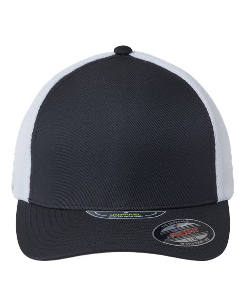 Unipanel™ Trucker Cap - Black/ White Front