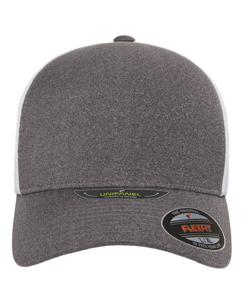 Unipanel™ Trucker Cap - Melange Heather/ White Front
