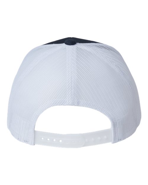 Sustainable Retro Trucker Cap - Navy/ White Back