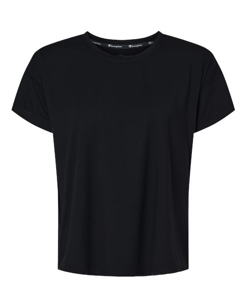 Women's Sport Soft Touch T-Shirt - Black Front