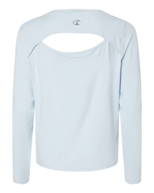 Women's Sport Soft Touch Long Sleeve T-Shirt - Collage Blue Back