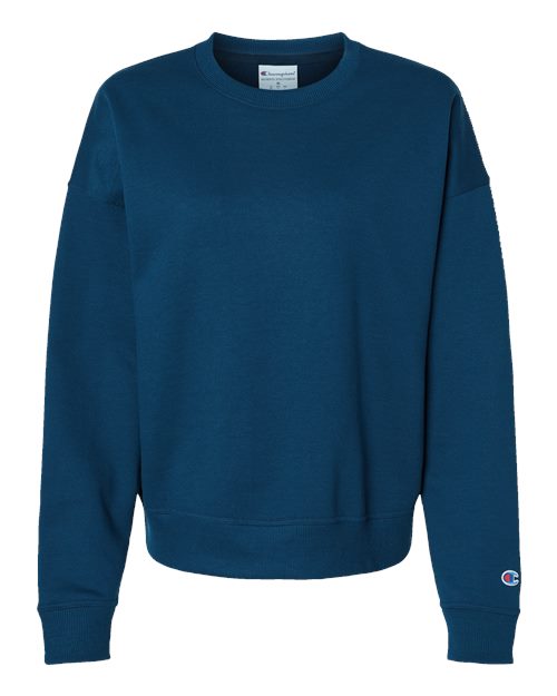 Women's Powerblend® Crewneck Sweatshirt - Late Night Blue Front