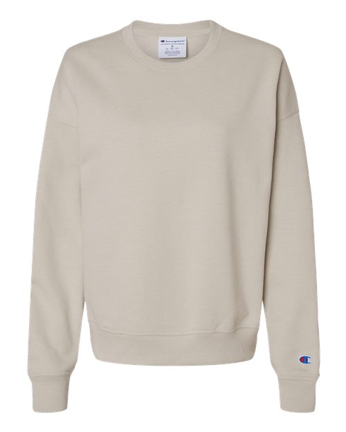 Women's Powerblend® Crewneck Sweatshirt - Sand Front