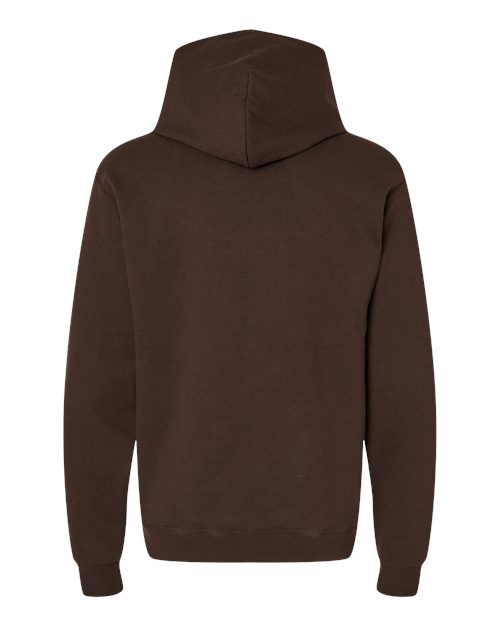 Unisex Powerblend® Hooded Sweatshirt - Chocolate Brown Back