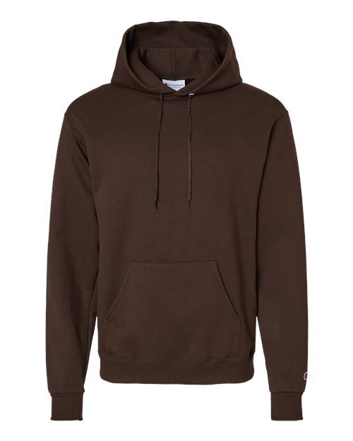 Unisex Powerblend® Hooded Sweatshirt - Chocolate Brown Front