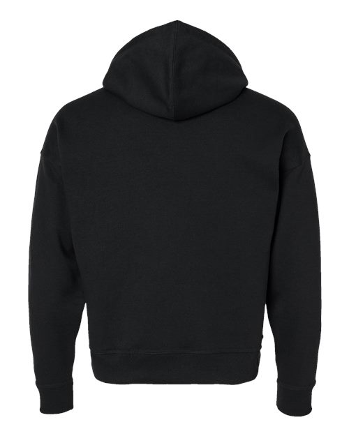 Women's Powerblend® Hooded Sweatshirt - Black Back