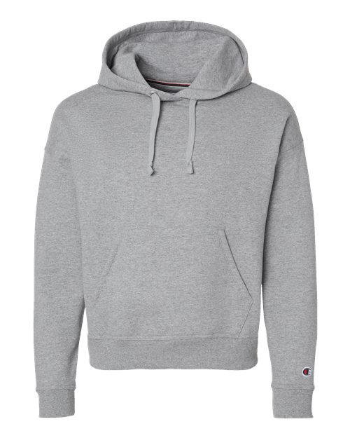 Women's Powerblend® Hooded Sweatshirt - Light Steel Front