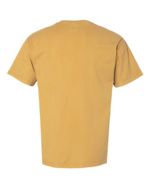 Unisex Garment-Dyed Pocket T-Shirt - Artisan Gold Back