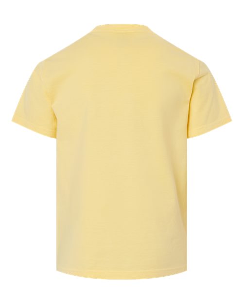 Youth Garment-Dyed T-Shirt - Summer Squash Yellow Back