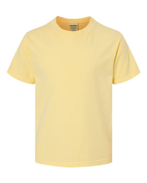 Youth Garment-Dyed T-Shirt - Summer Squash Yellow Front