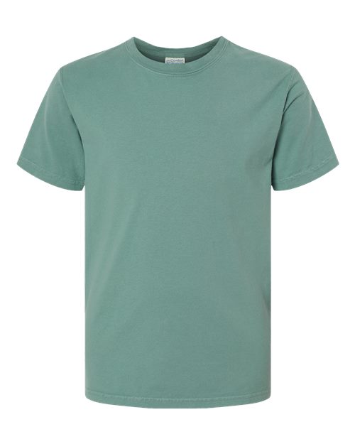 Youth Garment-Dyed T-Shirt - Cypress Green Front