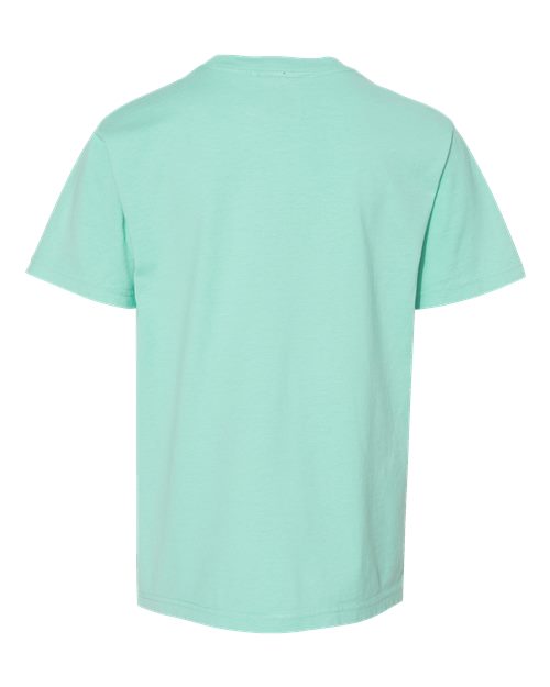 Youth Garment-Dyed T-Shirt - Honeydew Back