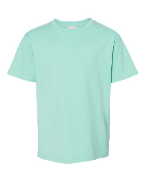 Youth Garment-Dyed T-Shirt - Honeydew Front