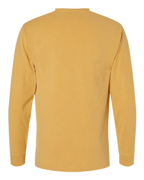 Unisex Garment-Dyed Long Sleeve T-Shirt - Artisan Gold Back