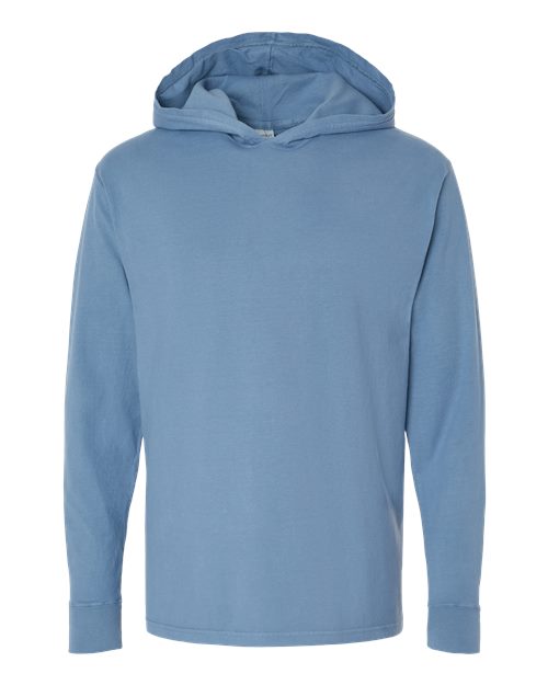 Unisex Garment-Dyed Jersey Hooded Long Sleeve T-Shirt - Saltwater Front