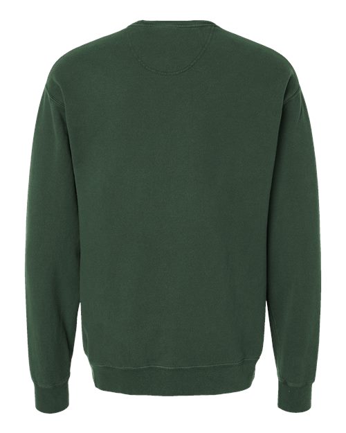 Unisex Garment-Dyed Crewneck Sweatshirt - Field Green Back