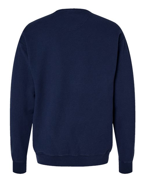 Unisex Garment-Dyed Crewneck Sweatshirt - Navy Back