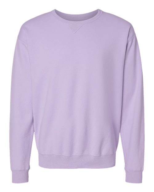 Unisex Garment-Dyed Crewneck Sweatshirt - Future Lavender Front