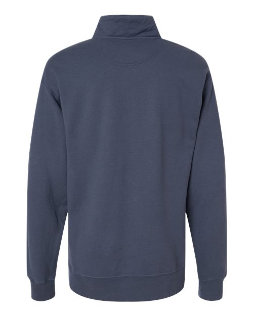 Unisex Garment-Dyed Quarter-Zip Sweatshirt - Anchor Slate Back