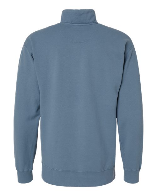 Unisex Garment-Dyed Quarter-Zip Sweatshirt - Saltwater Back