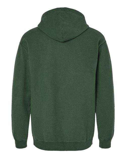 Unisex Garment-Dyed Hooded Sweatshirt - Field Green Back