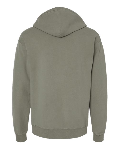 Unisex Garment-Dyed Hooded Sweatshirt - Faded Fatigue Back