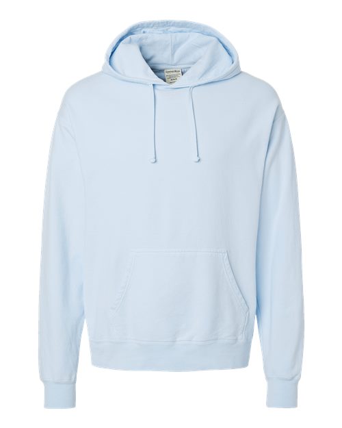 Unisex Garment-Dyed Hooded Sweatshirt - Soothing Blue Front