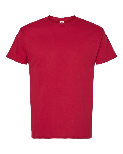 Unisex Essential-T T-Shirt - Athletic Crimson Front