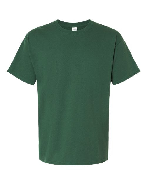 Hanes Unisex Essential-T T-Shirt - Athletic Dark Green Front