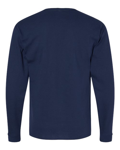 Essential-T Long Sleeve T-Shirt - Athletic Navy Back