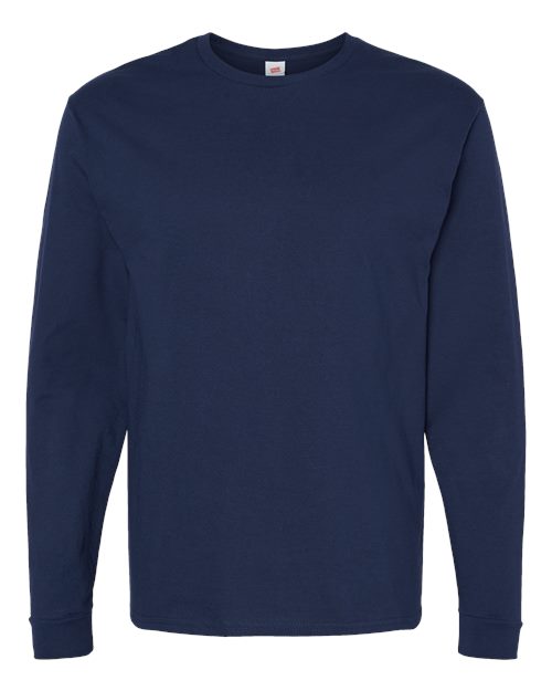 Essential-T Long Sleeve T-Shirt - Athletic Navy Front