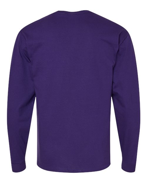 Essential-T Long Sleeve T-Shirt - Athletic Purple Back